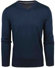 Suitable Merino Pullover V-Neck Navy