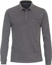 Casa Moda Poloshirt Long Sleeves Grey