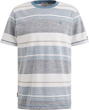 Cast Iron Blue Knitted Stripes T-shirt