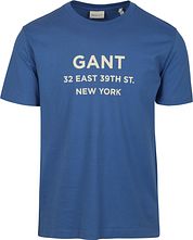 Gant T-shirt Graphic Logo Rich Blue