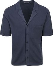 KnowledgeCotton Apparel Knitted Top Dark Blue