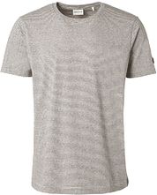 No Excess T-Shirt Stripe Melange Off-White