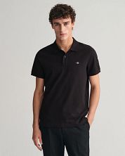Gant Shield Piqué Polo Shirt Black