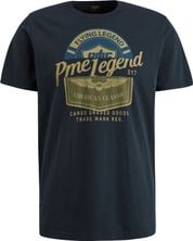 PME Legend Single Jersey T Shirt Print Blue