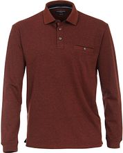Casa Moda Poloshirt LS Dark Red