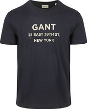 Gant T-shirt Graphic Logo Navy
