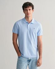 Gant Shield Piqué Polo Shirt Fresh Blue