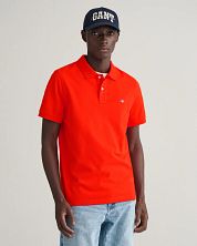 Gant Shield Piqué Polo Shirt Red
