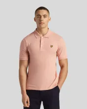 Lyle and Scott Polo Plain Pink