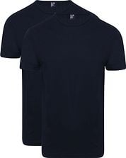 Alan Red Derby R-Neck T-Shirt Navy (2Pack)