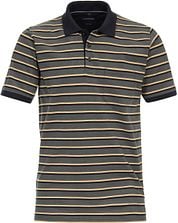 Casa Moda Polo Shirt Stripes Green