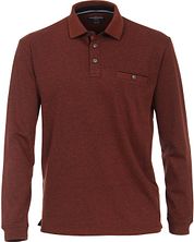 Casa Moda Poloshirt LS Dark Red