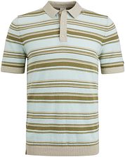Cast Iron Polo Shirt Bouclé Light Blue