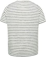 Cast Iron T Shirt Stripes Chest Pocket White