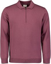 No Excess Polo Zip Pullover Dark Wine
