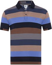 R2 Amsterdam Polo Shirt Piqué Stripes Multicolour
