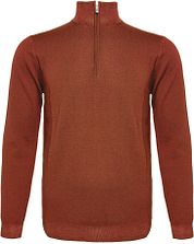 R2 Half Zip Pullover Merino Wool Brique
