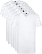 Alan Red Vermont T-Shirt V-Neck White 6 Pack