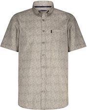 State Of Art Short Sleeve Shirt Leafs Beige