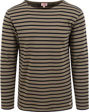 Armor-Lux Houat Sweater Stripes Dark Green