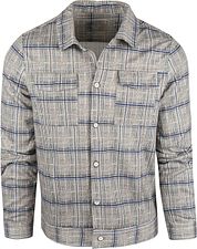 Blue Industry Overshirt Checkered Beige