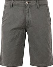 No Excess Cargo Short Linen Green