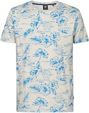 Petrol T-Shirt Crestview Print Blue