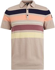 Vanguard Knitted Polo Shirt Beige