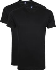 Alan Red T-Shirt V-Hals Vermont Zwart (2pack)
