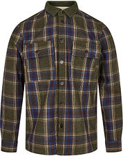 Anerkjendt Overshirt Lion Wool Mix Dark Green