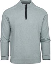 Blue Industry Half Zip Jumper Light Green