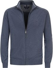 Casa Moda Pullover Zip Blue