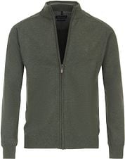 Casa Moda Pullover Zip Green