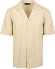 Marc O'Polo Crèpe Shirt Short Sleeves Beige
