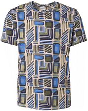 No Excess T-Shirt Print Blue