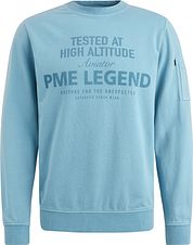 PME Legend Sweater Logo Light Blue