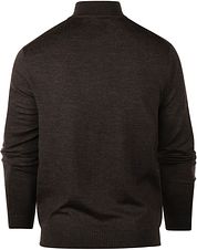 Steppin' Out Half Zip Pullover Merino Wool Brown