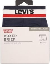 Levi's Brief Boxershorts 2-Pack Navy Grijs