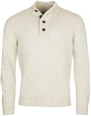 Barbour Mocker Sweater Merino Wool Light Beige