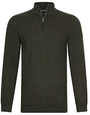 Cavallaro Merino Half-Zip Green