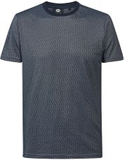 Petrol T Shirt Zigzag Navy