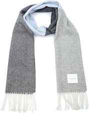 Profuomo Scarf Lambswool Grey Blue