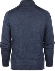 Steppin' Out Half Zip Pullover Merino Wool Indigo Blue