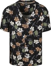 BOSS Beach Shirt Flower Black