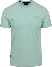 Superdry Classic T Shirt Melange Light Green