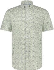 State Of Art Short Sleeve Overhemd Print Groen