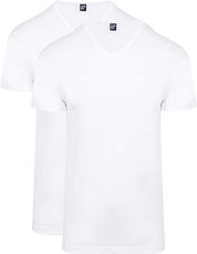 Alan Red Vermont T-Shirt V-Neck White (2Pack)
