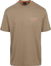 BOSS T-shirt Backprint Light Brown