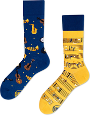 Many Mornings Socks Music Notes