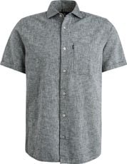 Vanguard Short Sleeve Shirt Linen Antrhacite